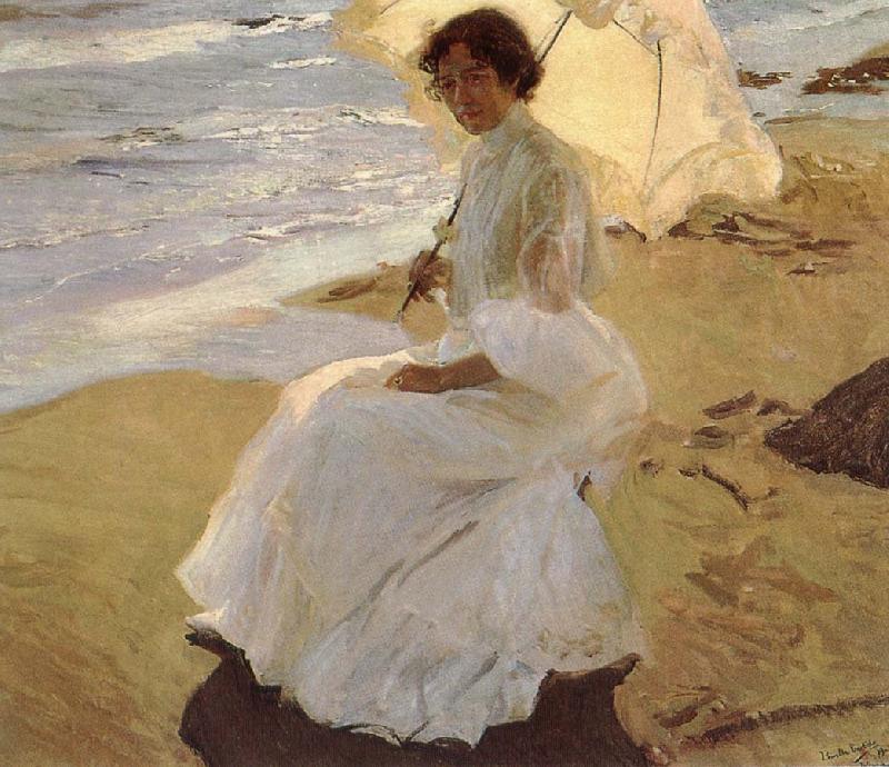 Andrei Aristide on the beach, Joaquin Sorolla